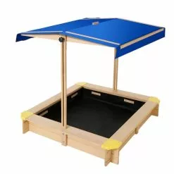 Keezi Outdoor Sand Pit- Natural Timber With Canopy -Outdoor Living Sales Store XySTGdrJfrIhPXj7OCvSTYKUU