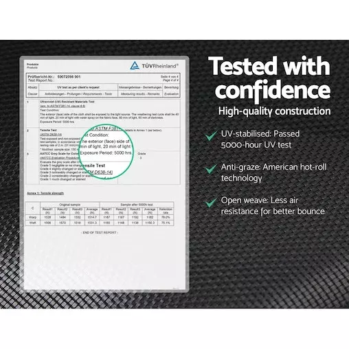 Everfit 14FT Trampoline Round Trampolines With Basketball Hoop Kids Present Gift Enclosure Safety Net Pad Outdoor Multi-coloured 3 Everfit 14FT Trampoline Round Trampolines With Basketball Hoop Kids Present Gift Enclosure Safety Net Pad Outdoor Multi-coloured - Image 3