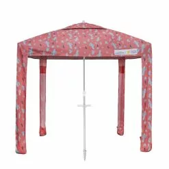 Coolaroo Cancer Council Endorsed Beach Cabana Dark Pink Cactus 1.8m X1.8m