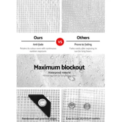 Instahut 9x12m Tarp Camping Tarps Poly Tarpaulin Heavy Duty Cover 135gsm Clear -Outdoor Living Sales Store YW 7gtAEcgOvA6MF9UVOZmCCA