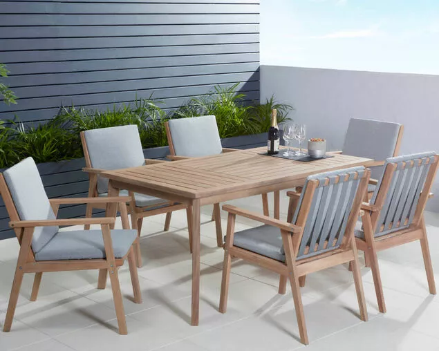 Zedd 7 Piece Dining Setting 2 Zedd 7 Piece Dining Setting - Image 2