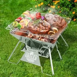Grillz Camping Fire Pit BBQ 2-in-1 Grill Smoker Portable 15 Grillz Camping Fire Pit BBQ 2-in-1 Grill Smoker Portable -Outdoor Living Sales Store ZyLt1MY8Rn96FmUw0AkAJJuiw