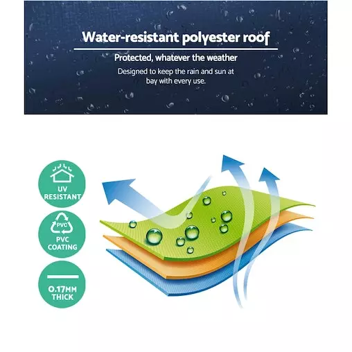 Instahut Outdoor Pop Up Gazebo - Navy 5 Instahut Outdoor Pop Up Gazebo - Navy - Image 5