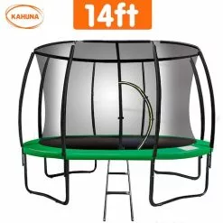 Kahuna Classic 14ft Trampoline - Green -Outdoor Living Sales Store aUjGzOY4b5a1esxcNXC2GpqdU