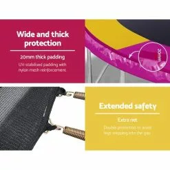 Everfit 14FT Trampoline Round Trampolines With Basketball Hoop Kids Present Gift Enclosure Safety Net Pad Outdoor Multi-coloured 9 Everfit 14FT Trampoline Round Trampolines With Basketball Hoop Kids Present Gift Enclosure Safety Net Pad Outdoor Multi-coloured -Outdoor Living Sales Store ajBJ4fHk9iTS7lVHxzDrhoOPY 1