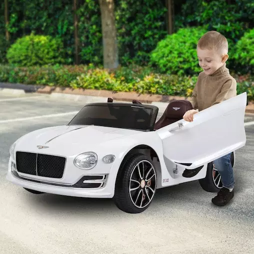 KlikA Bentley Exp 12 Speed 6E Licensed Kids Ride On Electric Car Remote Control - White 12 KlikA Bentley Exp 12 Speed 6E Licensed Kids Ride On Electric Car Remote Control - White - Image 12