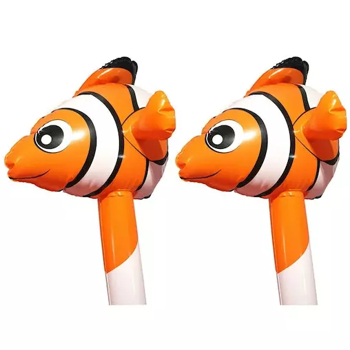 2x Fumfings Novelty 1.4m Bloonimals Inflatable Clown Fish Balloon Birthday Decor 1 2x Fumfings Novelty 1.4m Bloonimals Inflatable Clown Fish Balloon Birthday Decor