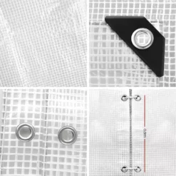 Instahut 9x12m Tarp Camping Tarps Poly Tarpaulin Heavy Duty Cover 135gsm Clear -Outdoor Living Sales Store bFXgkAWLM789i9gQjPkv1JBgU