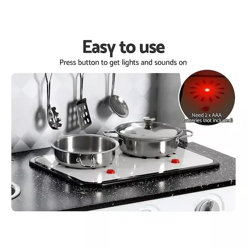 Keezi Kids Kitchen Set Pretend Play Wooden Toys Cooking Cookware Childrens Toy 5 Keezi Kids Kitchen Set Pretend Play Wooden Toys Cooking Cookware Childrens Toy - Image 5