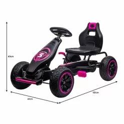 Kahuna G18 Kids Ride On Pedal Go Kart - Rose Pink -Outdoor Living Sales Store bm5Z338kNNGCiNP A6C39r9k0