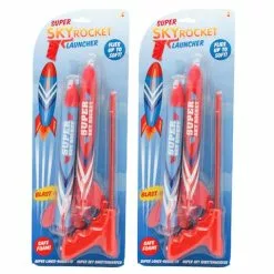 2PK Keycraft Super Sky Rocket Launcher 46cm Kids/Children Outdoor Toy Red/Blue -Outdoor Living Sales Store cTXnXvGW0mU7MaKSuK3lkTht4