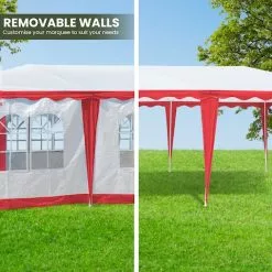 Wallaroo 4x8 Outdoor Event Wedding Marquee Tent Red -Outdoor Living Sales Store cV0cu8hASB 21hDIvIlD9XAVo