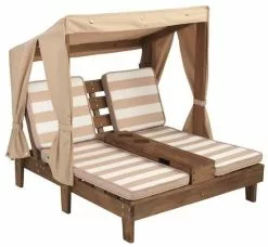 KidKraft Kids Double Sun Lounge - Espresso & Oatmeal -Outdoor Living Sales Store cZvVL7kWfSb3GruxL9HaSeqcs