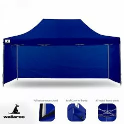 Gazebo Tent Marquee 3x4.5m PopUp Outdoor Wallaroo Blue -Outdoor Living Sales Store ctzhnH7 cuTHTOZoot0OF2Q Y
