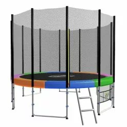 Kahuna Trampoline Blizzard 8ft - Rainbow