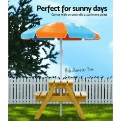Keezi Kids Outdoor Table And Chairs Picnic Garden Bench Wooden -Outdoor Living Sales Store d7UE8WHJ4Ofckge8fCn4UkG o