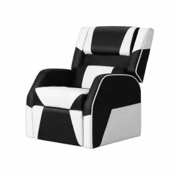 Keezi Kids Recliner Chair Gaming Sofa Lounge Couch Armchair Black White