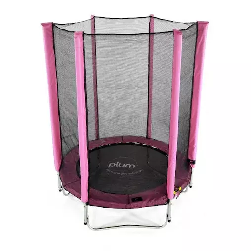 Plum Play Plum 4.5ft Junior Trampoline With Enclosure Net - Pink 3 Plum Play Plum 4.5ft Junior Trampoline With Enclosure Net - Pink - Image 3