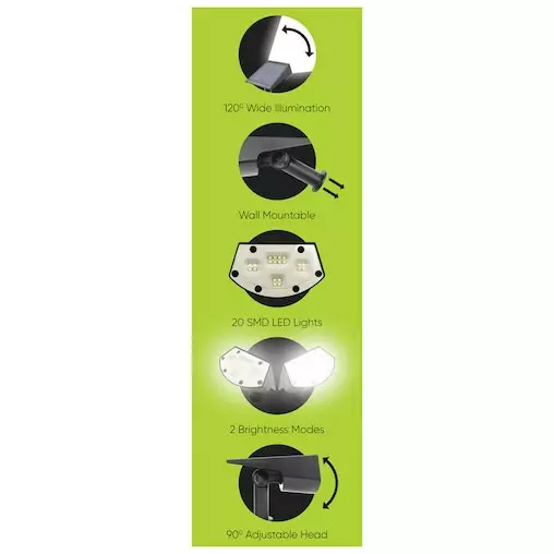 25th Hour 31cm 2in1 Solar Landscape Outdoor/Garden/Patio LED Light Adjustable 4 25th Hour 31cm 2in1 Solar Landscape Outdoor/Garden/Patio LED Light Adjustable - Image 4