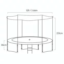 Kahuna Blizzard 12ft Trampoline With Net 17 Kahuna Blizzard 12ft Trampoline With Net -Outdoor Living Sales Store db79hr9d3NzekEAEZqjHA4MeA 2