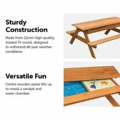 Keezi Kids Timber Picnic And Play Table With Sand And Water Play Box 15 Keezi Kids Timber Picnic And Play Table With Sand And Water Play Box -Outdoor Living Sales Store ddsKVA2Z7PbzdObcoZOfpRLXY