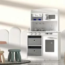 Keezi Kids Kitchen Set Pretend Play Wooden Toys Cooking Cookware Childrens Toy -Outdoor Living Sales Store e1uyXgfiNyR8zgl2Zr45pQa1o