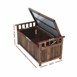 Outdoor Storage Box Wooden Garden Bench Chest Toy Tool Sheds Furniture Charcoal Gardeon -Outdoor Living Sales Store fC6MbC31ps w1KYk5bdSSncxE