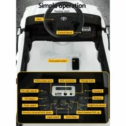 Rigo Toyota Ride On Car Kids Electric Off Road Tacoma Jeep White 10 Rigo Toyota Ride On Car Kids Electric Off Road Tacoma Jeep White -Outdoor Living Sales Store fH oPxy1cMvnIOcp trnECWp4