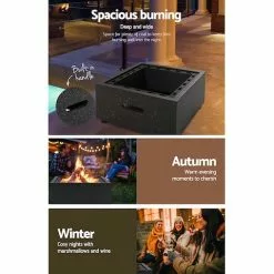 Grillz Outdoor Fire Pit Patio Charcoal Firepit Heater Backyard Garden Fireplace 11 Grillz Outdoor Fire Pit Patio Charcoal Firepit Heater Backyard Garden Fireplace -Outdoor Living Sales Store f vEYHY6yy3 NWBuXlbcJl1WU