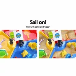 Keezi Kids Beach Sand And Water Sandpit Outdoor Table Childrens Bath Toys -Outdoor Living Sales Store fsMFOYbZDuKpAr2DxXN43kp1I