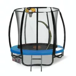 Trampoline Kahuna 8ft With Basketball Set - Blue