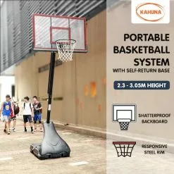 Kahuna Portable Basketball Ring Stand W/ Adjustable Height Ball Holder -Outdoor Living Sales Store fwyBz3aRrZyrkENYmim0ZDSkk