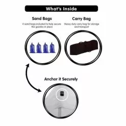 Gazebo Tent Marquee 3x4.5m PopUp Outdoor Wallaroo White -Outdoor Living Sales Store g0OY6r5 A oTFeKBlWEaGwylQ