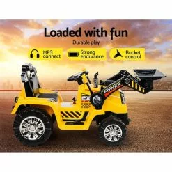 Kids Ride On Car Electric Cars Toys Bulldozer Loader Digger Tractor Excavator Toy Rigo -Outdoor Living Sales Store gXi6C5TNA y MCRy5zJlzaY0E