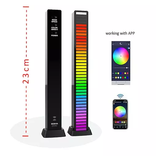 Sansai 450mAh Bluetooth Rechargeable LED RGB Ambient Light Assorted W/ Stand 9 Sansai 450mAh Bluetooth Rechargeable LED RGB Ambient Light Assorted W/ Stand - Image 9