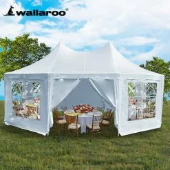 Wallaroo 6x4.5m Wedding Gazebo Marquee With Sidewalls -Outdoor Living Sales Store grBnThZy99FZpJkiDJPE72M E