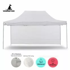 Gazebo Tent Marquee 3x4.5m PopUp Outdoor Wallaroo White -Outdoor Living Sales Store h YjWtC2FkcJOSRx8 CtxTRKQ