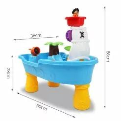 Keezi Kids Outdoor Pirate Ship Sand And Water Table Children Beach Sandpit Toys -Outdoor Living Sales Store hGJ82olrznA8X6VBqLLb4Btok