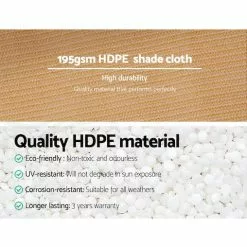 Instahut Shade Cloth Shadecloth Sail Sun Roll Mesh Outdoor 90% UV 3.66x30m -Outdoor Living Sales Store hS AZkF qNwrFpW7jnIft WL4