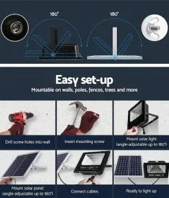 Unbranded LED Solar Lights Street Flood Light Remote Outdoor Garden Security Lamp 60W -Outdoor Living Sales Store hbg8dVTCcLYVicqCJLPVVtN4k