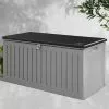 Gardeon Outdoor Storage Box Container Garden Toy Indoor Tool Chest Sheds 270L - Dark Grey
