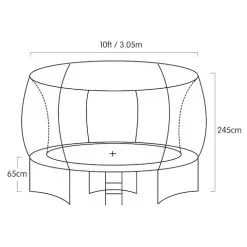 Trampoline 10ft Kahuna With Basket Ball Set - Purple -Outdoor Living Sales Store inmrBnnuOAyeW09BX1hYPeKEw 2