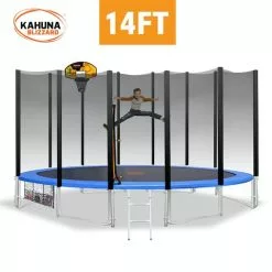 Kahuna Blizzard 14ft Trampoline With Basketball Set - Blue 14 Kahuna Blizzard 14ft Trampoline With Basketball Set - Blue -Outdoor Living Sales Store io0BSJ3dSPf qqkB26dvyeC5Y