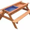 Keezi Kids Timber Picnic And Play Table With Sand And Water Play Box