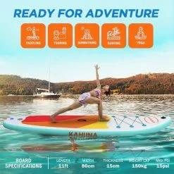 Kahuna Hana Inflatable Stand Up Paddle Board 11FT SUP Paddleboard -Outdoor Living Sales Store jG4npIGPIRJaG36vOGQEywkSQ