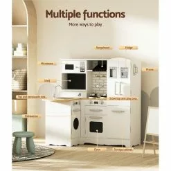 Keezi Kids Kitchen Set Pretend Play Wooden Toys Cooking Cookware Childrens Toy -Outdoor Living Sales Store jYeFe sEvd7QQnPjrjXlKHdbY