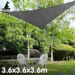 Wallaroo Triangle Shade Sail 3.6 X 3.6 X 3.6M - Grey 15 Wallaroo Triangle Shade Sail 3.6 X 3.6 X 3.6M - Grey -Outdoor Living Sales Store kCEE7bA2PH5uUyPl4tl k8yrU