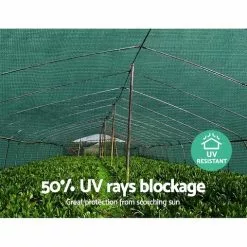 Instahut 50%UV 3.66x20m Shade Cloth Shadecloth Sail Mesh Roll Outdoor Green 13 Instahut 50%UV 3.66x20m Shade Cloth Shadecloth Sail Mesh Roll Outdoor Green -Outdoor Living Sales Store kF99bVT USZpVDrEPiAhRUfy8