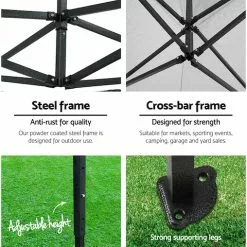 Instahut Gazebo Pop Up Marquee 3x4.5 Tent Folding Gazebos 10 Instahut Gazebo Pop Up Marquee 3x4.5 Tent Folding Gazebos -Outdoor Living Sales Store kXB7K1Imo7py7CicqYCHevO04