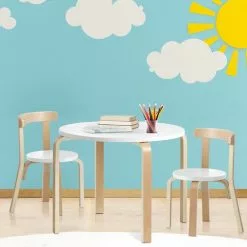 Keezi Nordic Kids Table Chair Set 3PC -Outdoor Living Sales Store km0ALGrbSQsQ5p28tyhx0e52Q